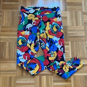 ADIDAS Originals x Rich Minsi Floral Graphic Print Multicolor Leggings L